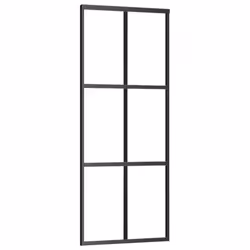vidaXL Sliding Door with Hardware Set ESG Glass&Aluminium Sliding Door System