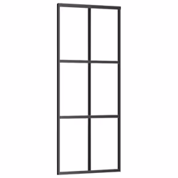 vidaXL Sliding Door with Hardware Set ESG Glass&Aluminium Sliding Door System - Additional view 2