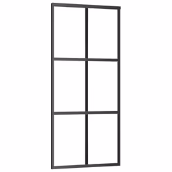 vidaXL Sliding Door with Hardware Set ESG Glass&Aluminium Sliding Door System