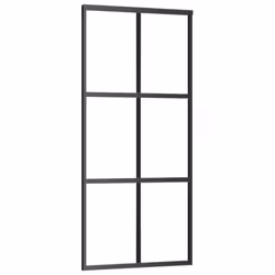 vidaXL Sliding Door with Hardware Set ESG Glass&Aluminium Sliding Door System - Additional view 5