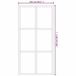 vidaXL Sliding Door with Hardware Set ESG Glass&Aluminium Sliding Door System - Additional view 5