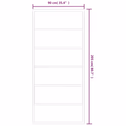 vidaXL Sliding Door with Hardware Set ESG Glass&Aluminium Sliding Door System - Additional view 9