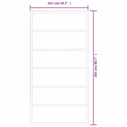 vidaXL Sliding Door with Hardware Set ESG Glass&Aluminium Sliding Door System - Additional view 4