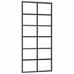 vidaXL Sliding Door with Hardware Set ESG Glass&Aluminium Sliding Door System - Additional view 2