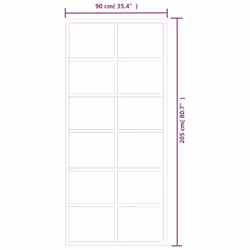 vidaXL Sliding Door with Hardware Set ESG Glass&Aluminium Sliding Door System - Additional view 9
