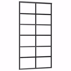 vidaXL Sliding Door with Hardware Set ESG Glass&Aluminium Sliding Door System - Additional view 3