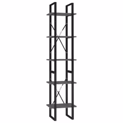 VidaXL 3081970, Grey, Metal, Wood, 400 mm