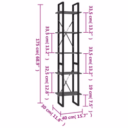VidaXL 3081970 living room bookcase - Additional view 6