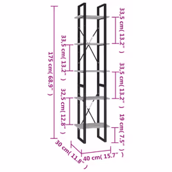 VidaXL 3081972 living room bookcase - Additional view 6