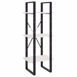 vidaXL Pinewood 5-Tier Book Cabinet White Storage Rack Book Organiser Bookcase - Additional view 6