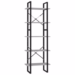 VidaXL 3081982, Grey, Metal, Wood, 600 mm