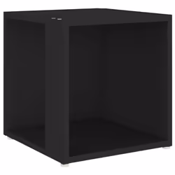 vidaXL Side Table Black Engineered Wood Corner Cabinet Unit End Sofa Table