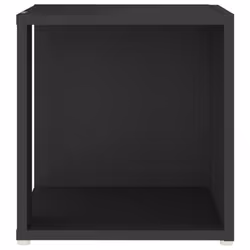 vidaXL Side Table Black Engineered Wood Corner Cabinet Unit End Sofa Table - Additional view 5