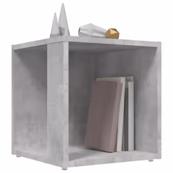 vidaXL Side Table Concrete Grey Engineered Wood Corner Cabinet End Sofa Table