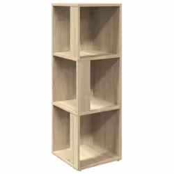 vidaXL Corner Cabinet Sonoma Oak Engineered Wood Indoor Book Storage Cabinet