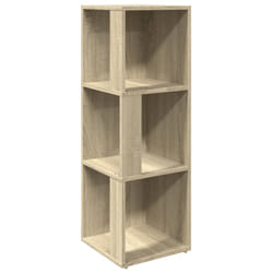 vidaXL Corner Cabinet Sonoma Oak Engineered Wood Indoor Book Storage Cabinet