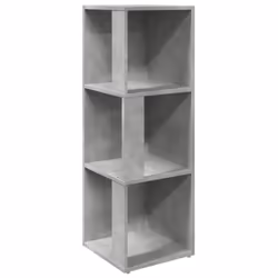 vidaXL Corner Cabinet Concrete Grey Engineered Wood Home Book Storage Cabinet