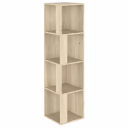 vidaXL Corner Cabinet Sonoma Oak Engineered Wood Home Standing Shelf Cabinet