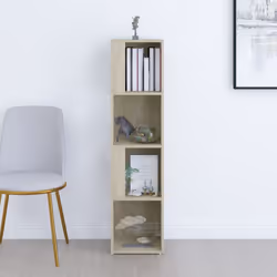 vidaXL Corner Cabinet Sonoma Oak Engineered Wood Home Standing Shelf Cabinet