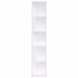 vidaXL Corner Cabinet White Engineered Wood Standing Shelf Storage Cabinet - Additional view 5