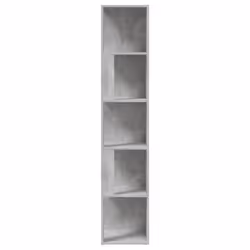 vidaXL Corner Cabinet Concrete Grey Engineered Wood Standing Storage Cabinet - Additional view 5