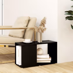 vidaXL TV Cabinet TV Stand Media TV Unit Entertainment Centre Engineered Wood - black