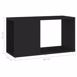 vidaXL TV Cabinet TV Stand Media TV Unit Entertainment Centre Engineered Wood - black - Additional view 6