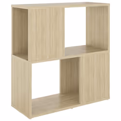 vidaXL Book Cabinet Highboard Book Rack Display Storage Shelf Engineered wood - sonoma oak