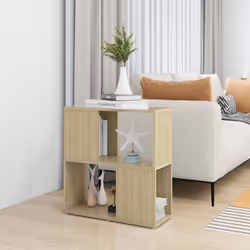 vidaXL Book Cabinet Highboard Book Rack Display Storage Shelf Engineered wood - sonoma oak - Additional view 5
