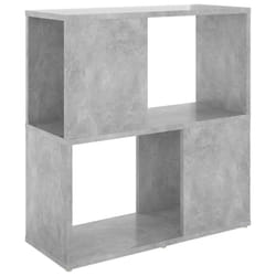 vidaXL Book Cabinet Highboard Book Rack Display Storage Shelf Engineered wood - concrete grey