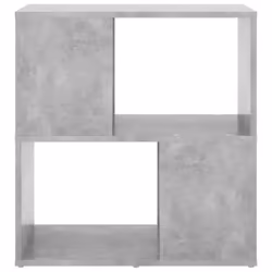 vidaXL Book Cabinet Highboard Book Rack Display Storage Shelf Engineered wood - concrete grey - Additional view 2