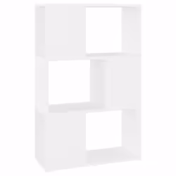 vidaXL Book Cabinet Room Divider Engineered Wood Privacy Screen - white, 60 x 24 x 94 cm