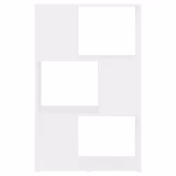 vidaXL Book Cabinet Room Divider Engineered Wood Privacy Screen - white, 60 x 24 x 94 cm - Additional view 4