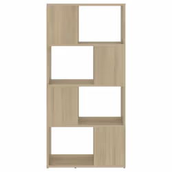 vidaXL Book Cabinet Room Divider Sonoma Oak Engineered Wood Home Bookcase - Additional view 5