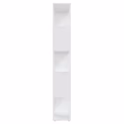 vidaXL Book Cabinet Room Divider White Engineered Wood Bookcase Side Cabinet - Additional view 6