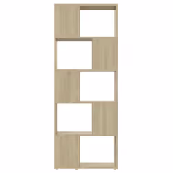 vidaXL Book Cabinet Room Divider Sonoma Oak Book Rack Bookcase Side Cabinet - Additional view 5