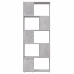 vidaXL Book Cabinet Room Divider Concrete Grey Home Bookcase Side Cabinet - Additional view 5