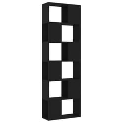 vidaXL Book Cabinet Room Divider Privacy Screen Organiser Bookcase Highboard - black