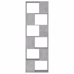 vidaXL Book Cabinet Room Divider Privacy Screen Organiser Bookcase Highboard - concrete grey - Additional view 4