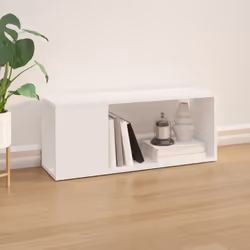 vidaXL TV Cabinet White Engineered Wood Plasma Stereo Book Cabinet TV Stand - Additional view 4