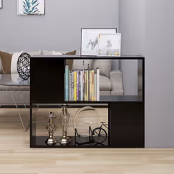 vidaXL TV Cabinet Black Engineered Wood Plasma Hifi Stereo Cabinet TV Stand