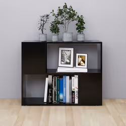 vidaXL TV Cabinet Black Engineered Wood Plasma Hifi Stereo Cabinet TV Stand