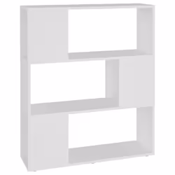 vidaXL Book Cabinet Room Divider Engineered Wood Privacy Screen - white, 80 x 24 x 94 cm