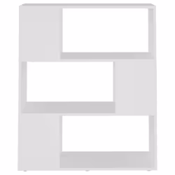 vidaXL Book Cabinet Room Divider Engineered Wood Privacy Screen - white, 80 x 24 x 94 cm - Additional view 4