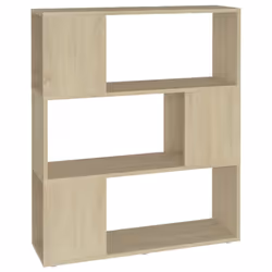 vidaXL Book Cabinet Room Divider Engineered Wood Privacy Screen - sonoma oak, 80 x 24 x 94 cm
