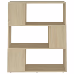 vidaXL Book Cabinet Room Divider Engineered Wood Privacy Screen - sonoma oak, 80 x 24 x 94 cm - Additional view 4