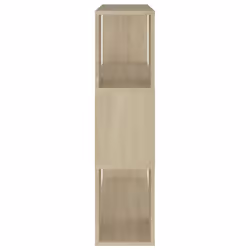 vidaXL Book Cabinet Room Divider Engineered Wood Privacy Screen - sonoma oak, 80 x 24 x 94 cm - Additional view 5