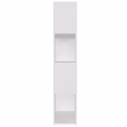 vidaXL Book Cabinet Room Divider Engineered Wood Privacy Screen - white, 80 x 24 x 124.5 cm - Additional view 5