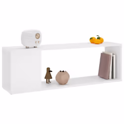 vidaXL TV Cabinet White Engineered Wood Indoor Book Plasma Stereo Hifi Cabinet - Additional view 6