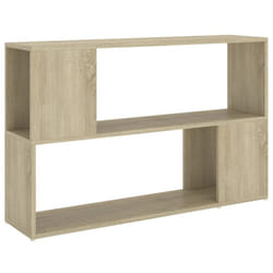vidaXL Book Cabinet Sonoma Oak Engineered Wood Room Divider Standing Shelf
